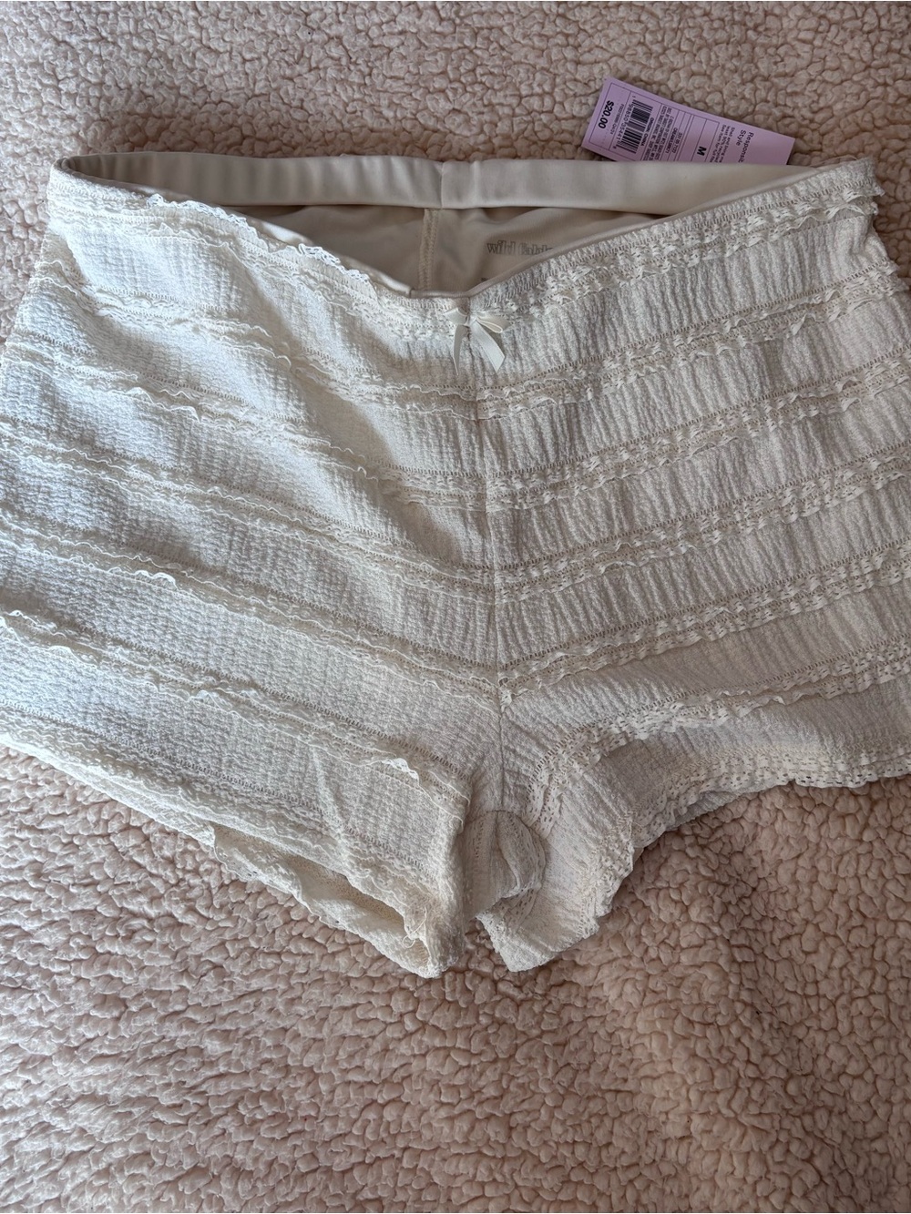Cream Bloomer Shorts